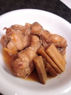 圧力鍋で♬手羽元とごぼうのマーマレード煮-レシピのメイン写真