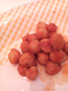 付け合せに♪ ひよこ豆のトマト炒め煮-レシピのメイン写真