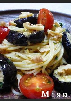秋茄子とミニトマトのパスタマリネ-レシピのメイン写真
