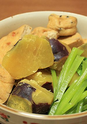 さつまいもとがんもの煮物-レシピのメイン写真