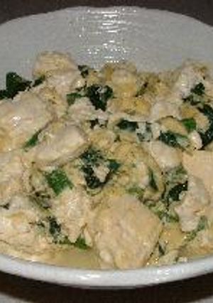 黄色とみどりの＊炒り豆腐-レシピのメイン写真