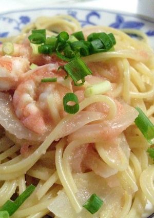 明太子とえびのパスタ-レシピのメイン写真