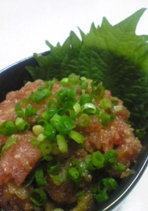 うまい!マグロでなめろう♪-レシピのメイン写真
