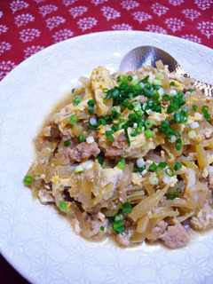おふくろの味★はやと瓜と挽肉の炒め煮-レシピのメイン写真