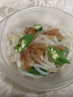 もやしとオクラの梅肉和え-レシピのメイン写真