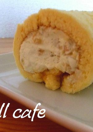 栗とサツマイモのロールケーキ-レシピのメイン写真