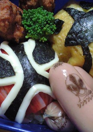 初めてのキャラ弁　シンケンジャー-レシピのメイン写真