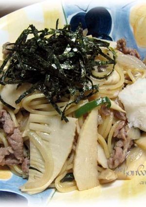 豚肉と野菜の和風スパゲッティ♪-レシピのメイン写真