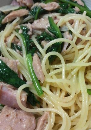 ほうれん草とベーコン、ツナのパスタ-レシピのメイン写真