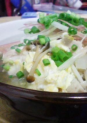 鶏ときのこの旨みたっぷり雑炊(^^)-レシピのメイン写真