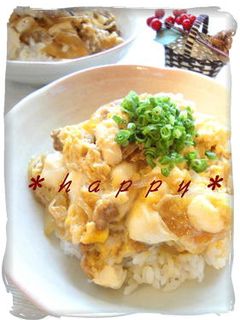 ✿豚ひき肉とくずし豆腐の卵とじ丼✿-レシピのメイン写真