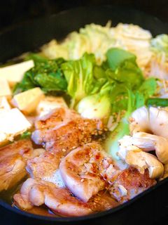 焼き鶏の中華風パイタンスープ鍋-レシピのメイン写真