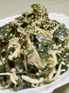 ご飯が進む!わかめとえのきの和え物-レシピのメイン写真