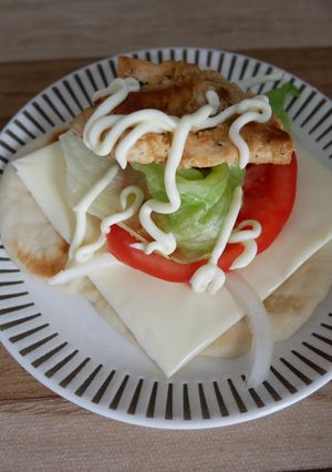 不器用ハーブグリルチキンナンハンバーガー-レシピのメイン写真