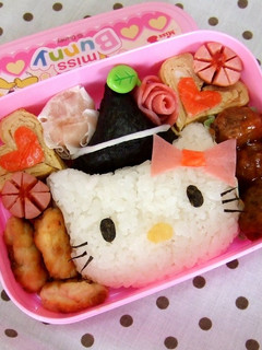 ✿キャラ弁✿キティちゃんハロウィン弁当✿-レシピのメイン写真