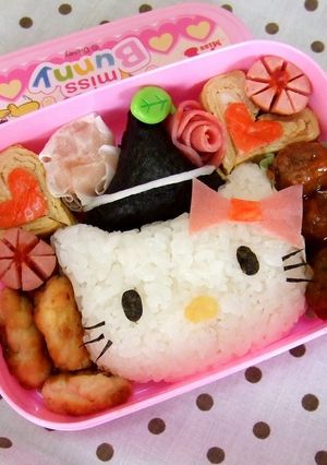 ✿キャラ弁✿キティちゃんハロウィン弁当✿-レシピのメイン写真