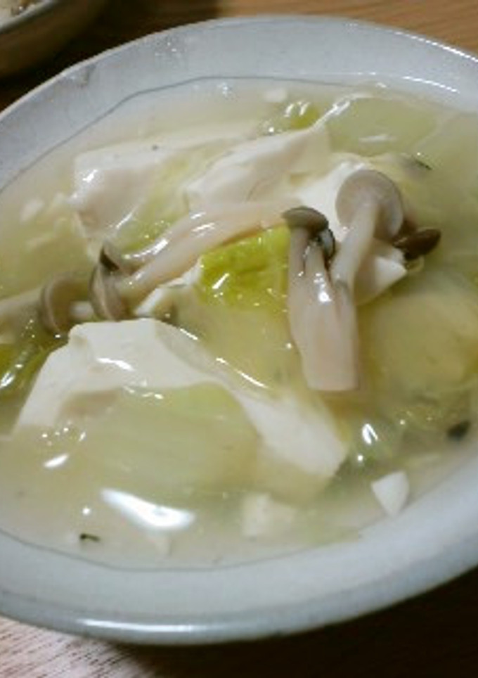 白菜きのこのとろとろ豆腐-レシピのメイン写真