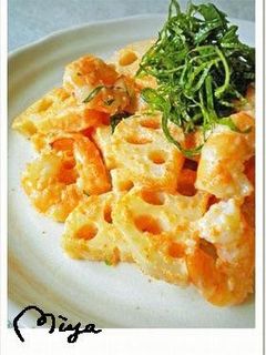 蓮根の大葉明太マヨサラダ-レシピのメイン写真