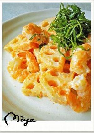 蓮根の大葉明太マヨサラダ-レシピのメイン写真