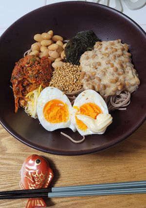 乾麺 茹で無い！レンチンde蕎麦-レシピのメイン写真