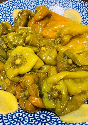 美活⭐︎鶏ガラスープと鰹出汁で丸ごとピーマン煮-レシピのメイン写真