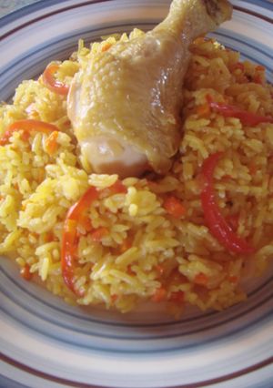 炊飯器で簡単☆チキンでサフランライス☆-レシピのメイン写真