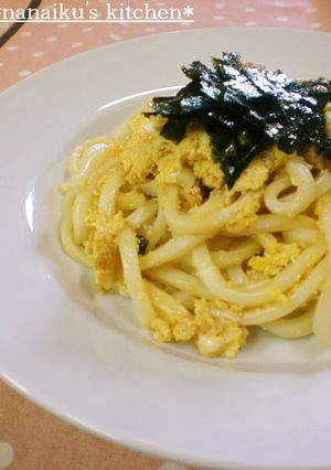 明太たまごバター醤油うどん-レシピのメイン写真