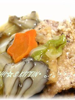 余ったご飯で♪手作りおこげ☆秋のあんかけ-レシピのメイン写真