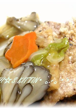 余ったご飯で♪手作りおこげ☆秋のあんかけ-レシピのメイン写真