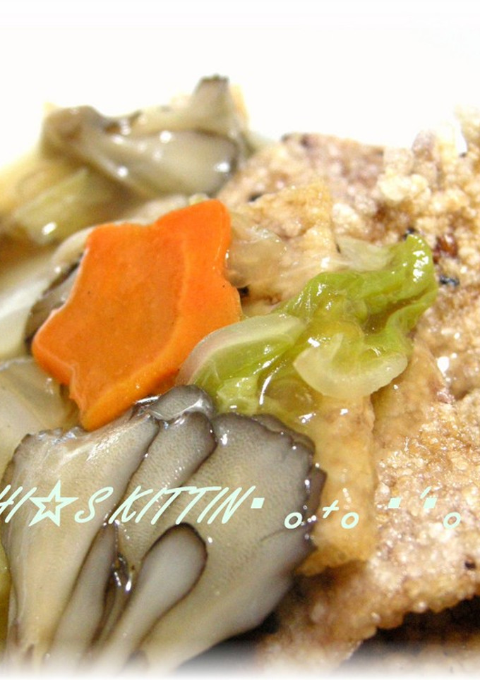 余ったご飯で♪手作りおこげ☆秋のあんかけ-レシピのメイン写真
