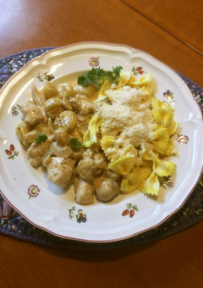 栗ときのこと鶏のクリーム煮-レシピのメイン写真