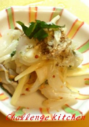 イカとセロリのサラダ☆白だしドレッシング-レシピのメイン写真