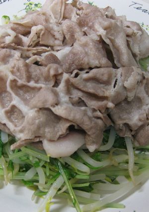 温野菜豚シャブシャブ風・ごまタレ-レシピのメイン写真