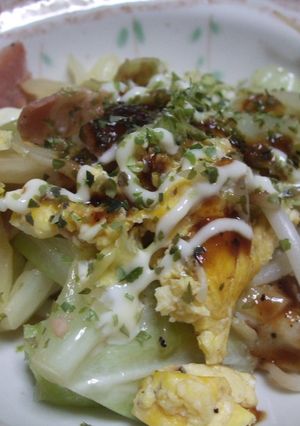お好み焼き風キャベツもやし-レシピのメイン写真