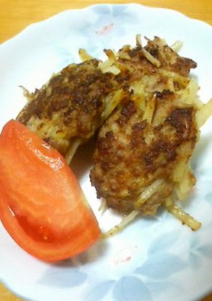せん切りポテトと挽肉の焼いたの。-レシピのメイン写真