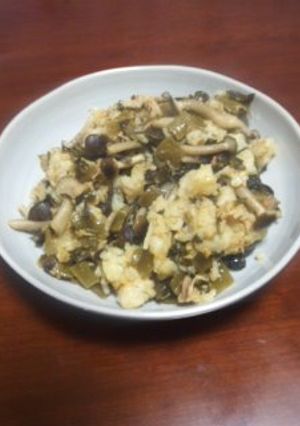 めちゃうま☆簡単きのこと高菜のチャーハン-レシピのメイン写真