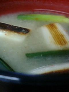 焼きねぎのお味噌汁-レシピのメイン写真