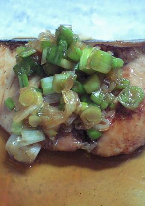 ブリの照焼き&ネギのハーモニー♪お弁当に-レシピのメイン写真