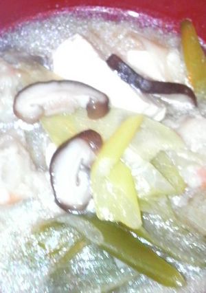 鶏ごぼうのすり身汁♪-レシピのメイン写真