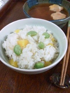 枝豆・たくあん・じゃこの混ぜご飯-レシピのメイン写真