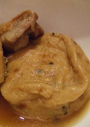 ひろうすと鶏の炊いたの-レシピのメイン写真