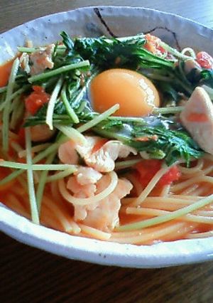 ピリ辛ッ温まる~スープパスタ-レシピのメイン写真