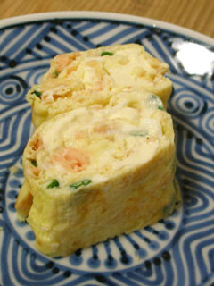鮭クリームチーズの卵焼き お弁当のおかず-レシピのメイン写真