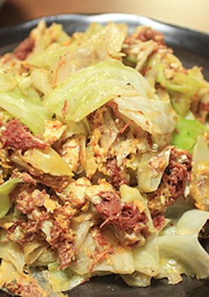コンビーフとキャベツの炒め物-レシピのメイン写真