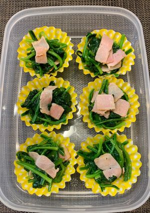 【お弁当】ほうれん草とベーコンのソテー-レシピのメイン写真