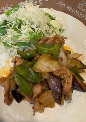 簡単　豚肉と茄子の味噌炒め-レシピのメイン写真