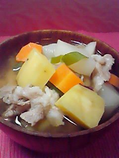 美味しい☆さつま芋の豚汁-レシピのメイン写真