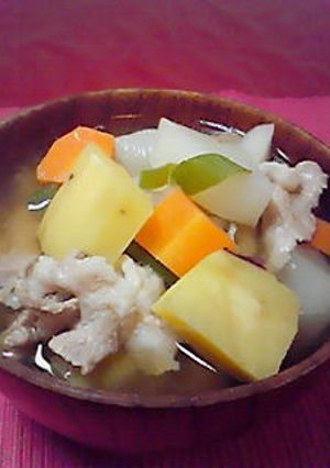 美味しい☆さつま芋の豚汁-レシピのメイン写真