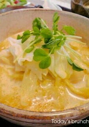 めんつゆで簡単☆豆乳キャベツ麺-レシピのメイン写真