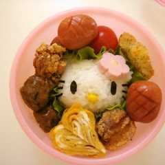 รูปของ キャラ弁☆キティちゃん☆お弁当